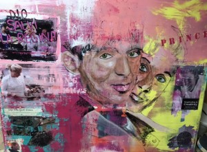 Ana Ros und Walter,  Mixed Media on Canvas, 150x120cm, 2019             
