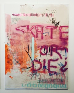 Skate or Die, Mixed Media on Canvas, 150x120cm, 2019             