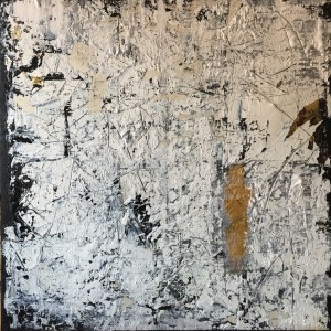Terra fertilis White, Mixed Media on Canvas, 100x100cm